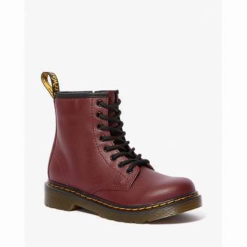 Dr Martens 1460 Softy T Kožené Lace Up - Bordove Cizmy Detske, DR0421